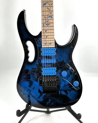 Ibanez JEM77P Steve Vai Signature Jem Electric Guitar Blue Floral Pattern - Image 1 of 4