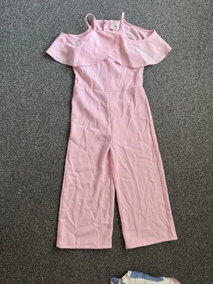 Pink River Island Girls Jumpsuit 7-8 Years - Image 1 of 3