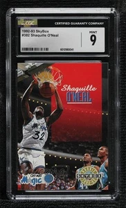 1992-93 Skybox Shaquille O'Neal #382 CGC 9 Mint Rookie RC HOF - Picture 1 of 3