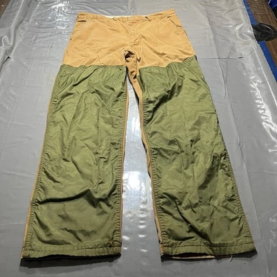 Брюки мужские SafTbak 36x31,5 охотничья щетка двойное колено коричневые зеленые искусственно состаренные - Изображение 1 из 4