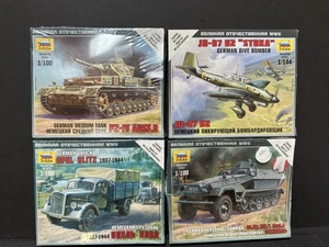 Konvolut (4) Zvezda German Dive Bomber STUKA, Personnel Carrier, Tank & Truck NEU - Bild 1 von 4