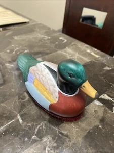 Señuelo de pato pintado de cerámica de colección, muy buen estado - Imagen 1 de 2