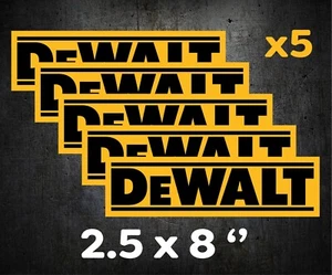 DEWALT TOOL Decal STICKER us VINYL Toolbox VEHICLE Truck Window Wall Car bumper - Foto 1 di 6