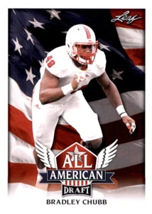 2018 Leaf Draft All American Bradley Chubb Rookie RC PWE Insert Broncos #3 - Picture 1 of 2