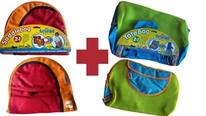 TRUNKI:Saddlebag 2-in-1 Orange Red Horn & Tote Bag 2-in-1 Green Blue Travel Bags - Picture 1 of 7