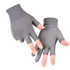 Sunscreen Anti-Slip Fishing Gloves Sports/Biking Driving Mittens  Men/Women