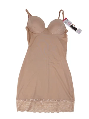 SPANX Assets Red Hot Label by Luxe & Lean Firm Control Lace Slip XL NEW Nude - Imagem 1 de 4