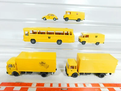 6x wiking 1:87/H0 Modello Posta : Bus MB+ VW Maggiolino + Autocarro Si ecc,Top # - Immagine 1 di 4