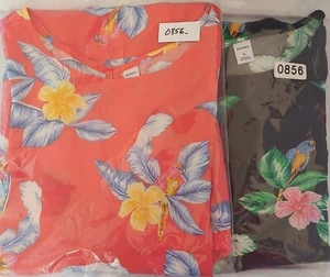 Antiguo Vestido Azul Marino Sin Mangas con Patrón de Flores Tropicales ¡2 Colores! Talla mediana - Imagen 1 de 12