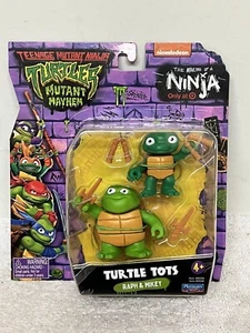 TMNT Teenage Mutant Ninja Turtles Mutant Mayhem Turtle Tots Raph & Mikey Difícil de encontrar - Imagen 1 de 5