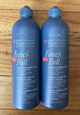 2X Roux Fanci-Full Rinse Temporary Hair Color 25 Gilded Lily 15.2 oz Each - Изображение 1 из 4
