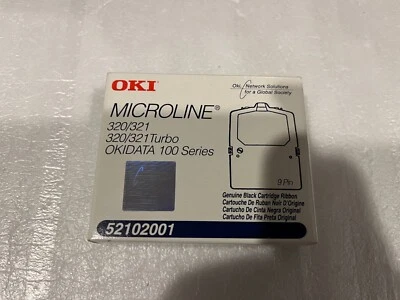 Okidata Black Nylon Ribbon for Microline 320/321 Printers -5/6-Inch x 2 Yards - Image 1 of 2