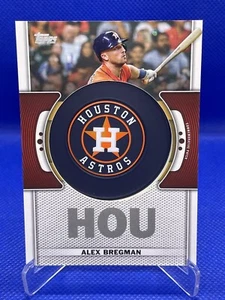 2023 Topps Series 1 Team Logo Commemorative Patch Alex Bregman #TLP-AB Patch - Picture 1 of 2