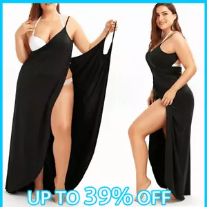 Women Bikini Cover Up Swim Beachwear Long Maxi Wrap Sarong Beach Dress UK - Picture 1 of 16