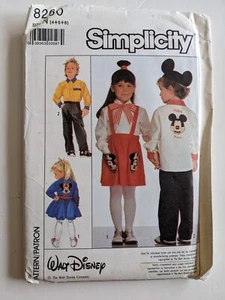 Rare vintage simplicity sewing patternKids Mickey And Minnie Disney Costumes - Picture 1 of 2