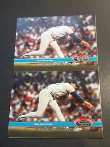 Box 55: 1991 St. Club UNCUT PANEL Nolan Ryan / Nolan Ryan 7th No Hitter Members - Picture 1 of 2
