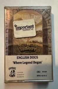 English Dogs Where Legend Began Punk Metal Cassette 1986 Combat Core SEALED - Picture 1 of 4