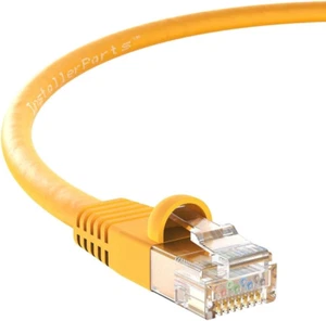 CAT6 Cable UTP Booted - Yellow - 100 FT - 5 Pack - Professional Series - 10Gbps, - Afbeelding 1 van 12