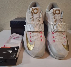 NEW* NIKE KD 7 "AUNT PEARL" 2015 MENS SIZE 12 *SHIRT, SOCKS, SHOES BUNDLE! - Picture 1 of 10