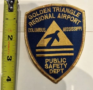 Vintage Golden Triangle Regional Airport Columbus Mississippi Public Safety Dept - Picture 1 of 2