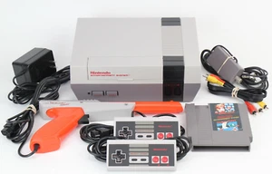 Original NES Console Bundle Cleaned OEM 72 Pin Controllers Zapper Mario/Duckhunt - Picture 1 of 24