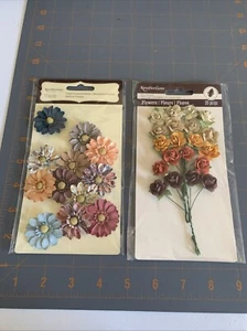 Michael’s- Paper Flowers  Scrapbook Card Making Embellishments - Picture 1 of 3