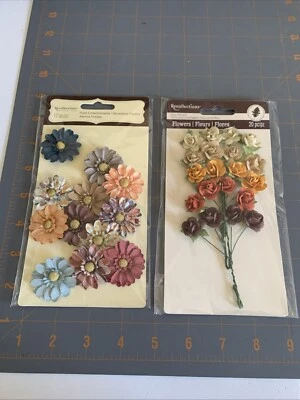 Michael’s- Paper Flowers  Scrapbook Card Making Embellishments - Image 1 of 3