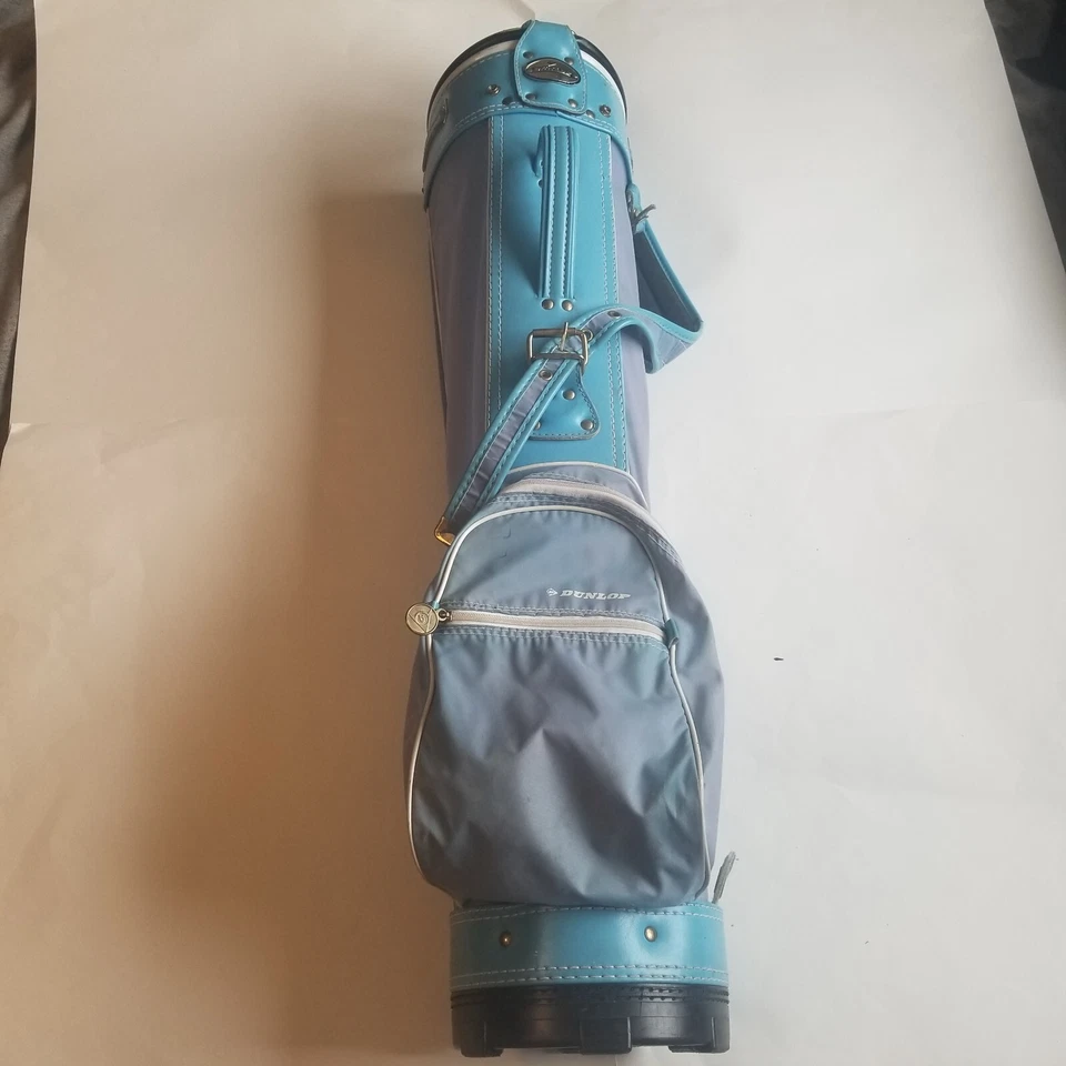 Bolso de golf Dunlop para dama de cuero sintético vintage azul Foto 1 de 4
