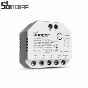 SONOFF DUALR3 WIFI Smart Switch Dual Relay DIY Module Two Way Power Metering