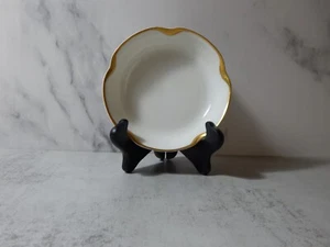 Haviland Limoges Silver Anniversary Gold Trim Fruit/Dessert (Sauce) Bowl - Picture 1 of 5