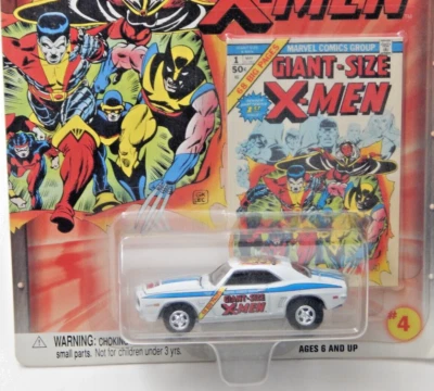 Chevy Camaro #4 Johnny Lightning Marvel Giant talla X-Men 69 Foto 1 de 3