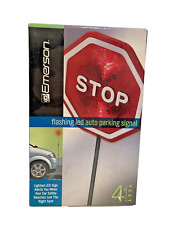 Garage Stop Sign 4ft Flashing Emerson LED Auto Parking Signal Light Safety