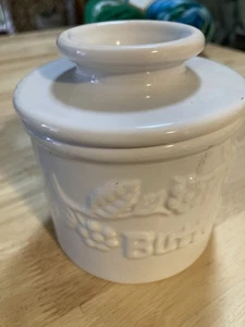 Butter Bell Crock L Tremain Inc French Ceramic Butter Keeper White 2000 - Picture 1 of 10