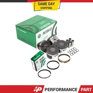 Pistons w/ Rings 20mm Wrist Pin for 97-00 Audi Volkswagen Turbo 1.8L 20V - Picture 1 of 9