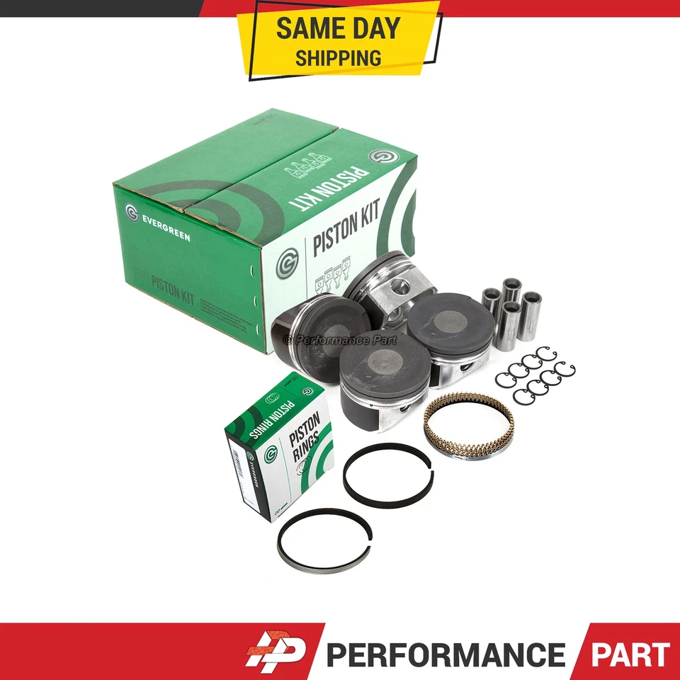 Pistones con anillos pasador de muñeca de 20 mm para 97-00 Audi Volkswagen Turbo 1.8L 20V Foto 1 de 4