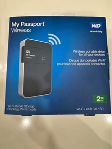 WD My Passport Wireless External Hard Drive 2 TB - Picture 1 of 5