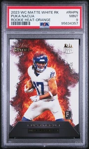 2023 Wild Card Matte White Rookie Heat #RHPN Puka Nacua Orange PSA 9 - Picture 1 of 2