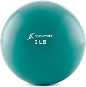 ProsourceFit gewichtete straffende Gymnastikbälle für Pilates, Yoga, grün 2 Pfund  - Bild 1 von 6