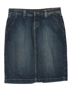 TOMMY HILFIGER Womens Denim Skirt US 6 Medium W30 Navy Blue Cotton TZ04 - Picture 1 of 3