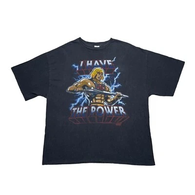 复古 Late 00s He Man Adam I Have The Power 美泰褪色卡通 T 恤 2XL — 第 1/4 张图片