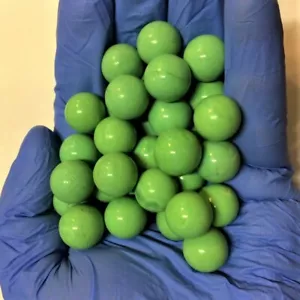 Glass Marbles 5/8" IN 16MM Balls 40 Solid Opaque GREEN SOLITAIRE Replacement - Picture 1 of 4