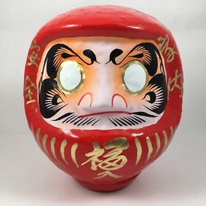 Japanese 6"H Red Daruma Doll for Good Luck & Success, Made in Japan 590-063 - Picture 1 of 2