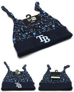 Tampa Bay Rays New Era Youth Infant Baby Blue Navy Knit Beanie Skull Hat Cap - Picture 1 of 5