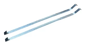 Correct 64-67 GM A-Body Chevelle GTO GS Fuel Gas Tank Straps Pair Zinc Stamped - Picture 1 of 2