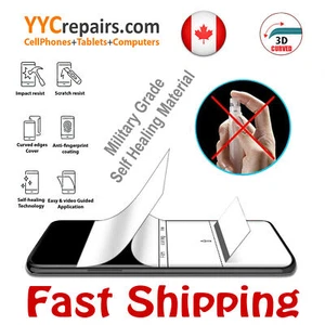 Samsung M10 M30 Military Grade Self Healing Clear Soft Gel Film Screen Protector - Photo 1 sur 5
