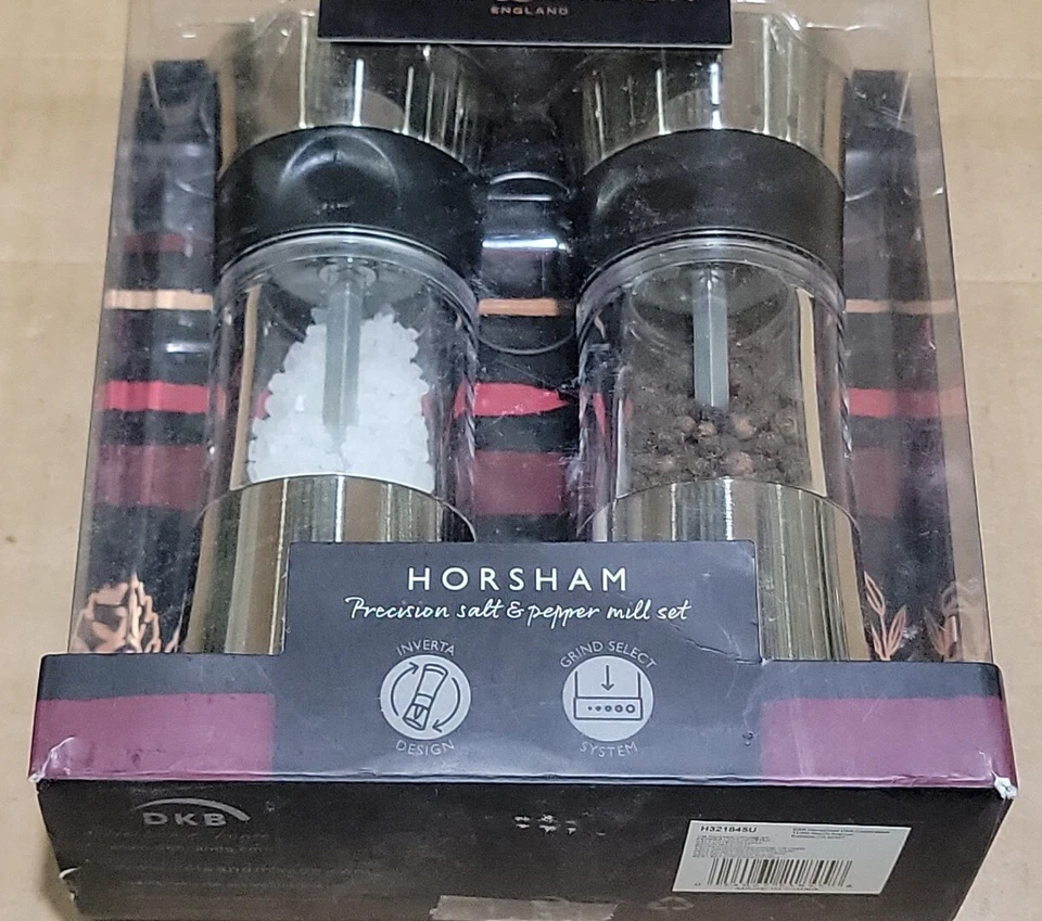 Cole & Mason Juego de regalo de molino de sal y pimienta Horsham de 6 pulgadas - Sal invertida Foto 1 de 4