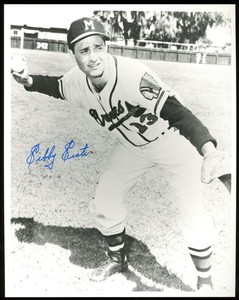 SIBBY SISTI SIGNED 8X10 PHOTO AUTOGRAPH MILWAUKEE BRAVES D4576