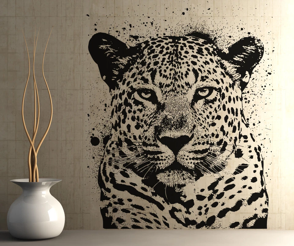 Adesivo de parede vinil Stickerbrand tinta spray leopardo #OS_AA652 - Imagem 1 de 4