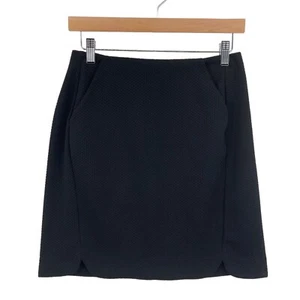 LC Lauren Conrad Skirt Womens Size 6 Black Pockets Low Rise Vented Back Zipper - Picture 1 of 14
