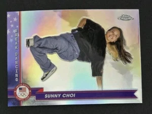 2024 Topps Chrome US Olympics #176 SUNNY CHOI Refractor Break Dancing - Picture 1 of 2
